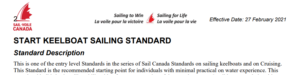 Start Keelboat standard page title