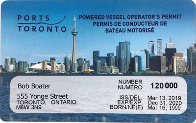 Toronto Port PVOP permit